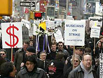 Broadway musicians on strike