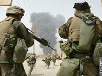 Coalition forces advance toward Baghdad