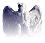 Image of stone eagle that sits atop the Fed Board's main building