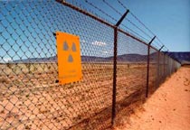 Fence along the Trinity Test Site border