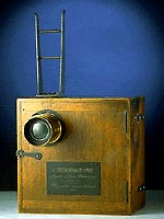 An early film camera