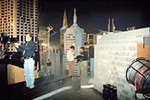 A miniature city used to create special effects