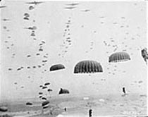 Paratroopers drop in northern France on D-Day