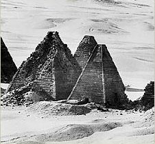 Nubian pyramids in the Nile Valley
