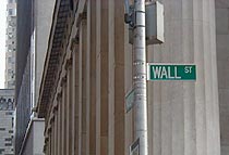 A corner of Wall Street.