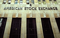 The entry for the American Stock Exchange building.