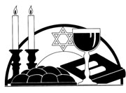 An illustration representing the Shabbat