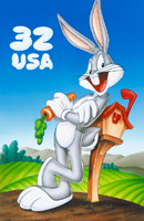 Bugs Bunny, a pop culture icon, was featured on a stamp in 1997.