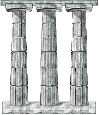 The Greeks and Romans used stone columns in their architecture, some of which still stand today.