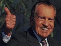 Despite the initial press reporting on the Watergate break-in, President Richard Nixon was re-elected in 1972.