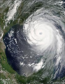 Hurricane Katrina made landfall as a Category 4 hurricane.