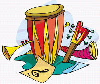 Many types of musical instruments and sounds can combine to create new types of songs.