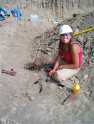 It takes many hours of work to uncover and prepare a fossil for transport to the lab.